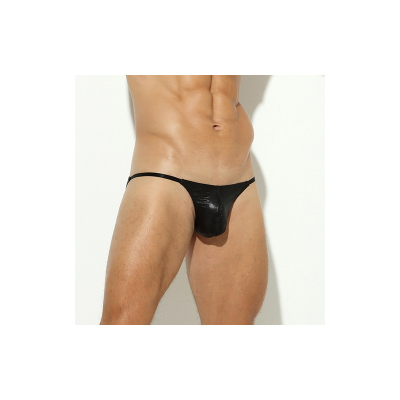 MenSexyWear Slip sexy Shiny Line Noir